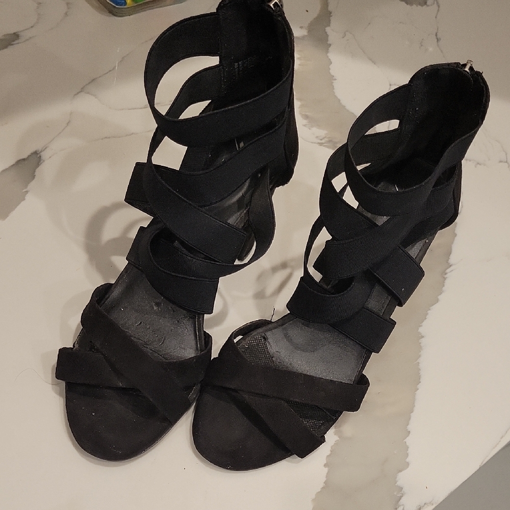 Black Strappy Sandals